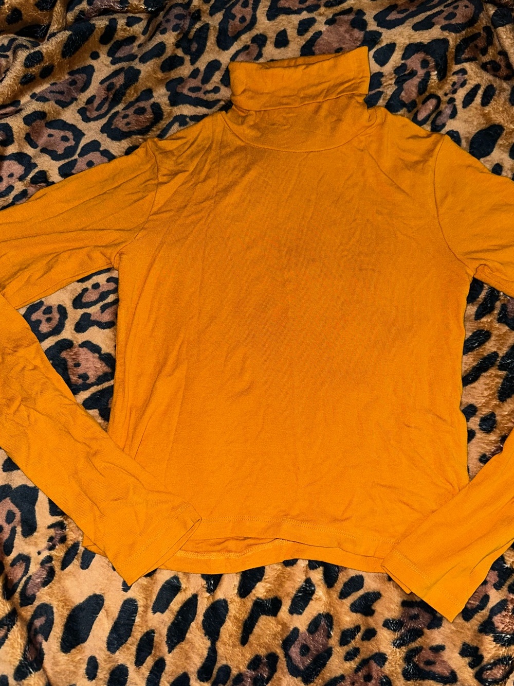 Zara Mustard Yellow Turtleneck Top Sz. S